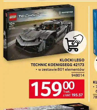 Selgros Klocki LEGO Technic Koenigsegg 42173 oferta