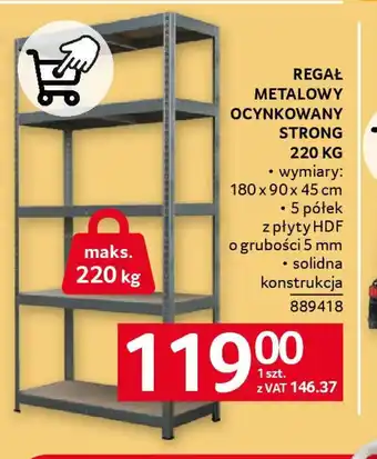 Selgros regał metalowy ocynkowany Strong oferta