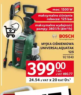 Selgros Myjka ciśnieniowa Bosch UniversalAquatak 125 oferta