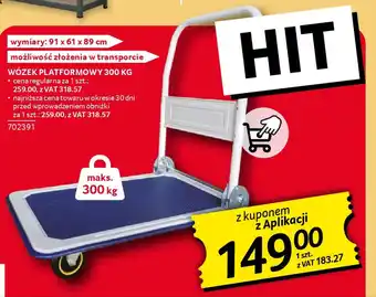 Selgros Wózek platformowy 300 kg oferta