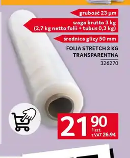 Selgros Folia Stretch 3 kg transparentna oferta