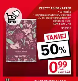 Selgros Zeszyt A5/60 kartek oferta