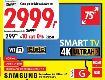 Media Expert Smart tv Samsung oferta