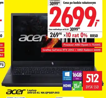 Media Expert Laptop Acer oferta