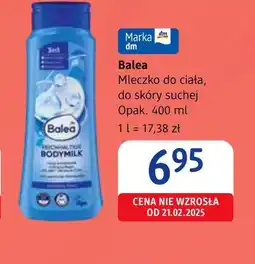 dm drogerie markt Mleczko do ciała Balea oferta