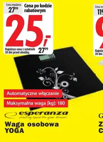 Media Expert Waga łazienkowa Esperanza oferta