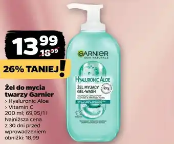 Netto Żel do mycia twarzy Garnier oferta