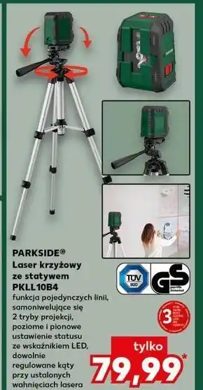 Kaufland Laser krzyżowy ze statywem pkll 10 Parkside oferta