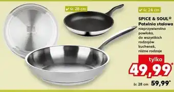 Kaufland Patelnia ze stali nierdzewnej 24 cm Spice&Soul oferta