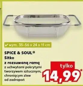 Kaufland Sitko na zlewozmywak 35-56 x 24 11 cm Spice&Soul oferta