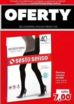 Kaufland Rajstopy damskie 40 den rozm. 2-4 Sesto Senso oferta