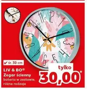 Kaufland Zegar ścienny 30 cm Liv & Bo oferta