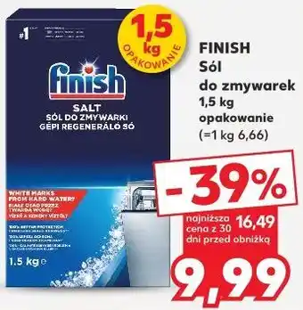 Kaufland Sól do zmywarek Finish oferta