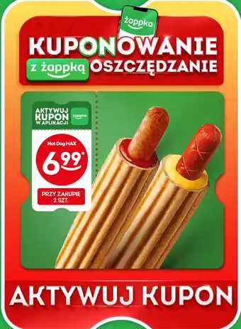 Żabka Hot dog z parówką Żabka cafe oferta