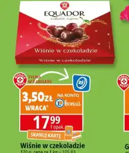 E.Leclerc Wiśnie w czekoladzie Equador oferta