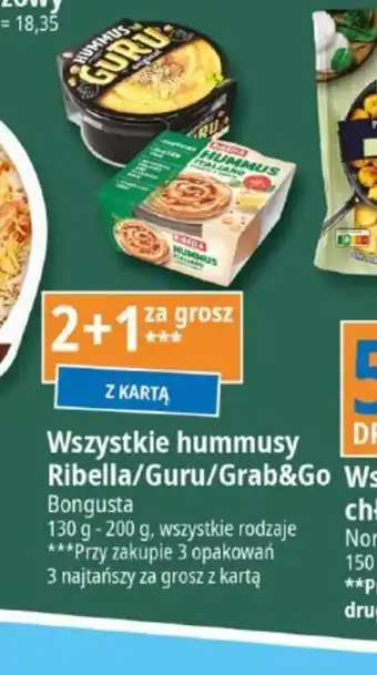 E.Leclerc Wszystkie hummusy Rivella/Guru/Grab&Go oferta