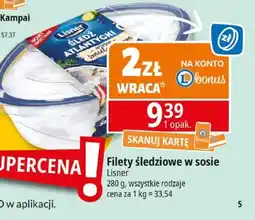 E.Leclerc Filety śledziowe w sosie Lisner oferta