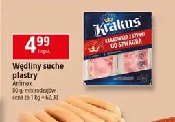 E.Leclerc Wędliny suche plastry Krakus oferta