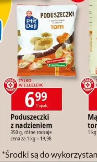 E.Leclerc Poduszeczki z nadzieniem Tofi oferta