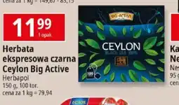 E.Leclerc Herbata ekspresowa czarna Ceylon Big Active oferta