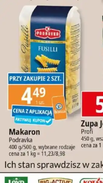 E.Leclerc Makaron Podravka Fusilli oferta