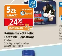 E.Leclerc Karma dla kota Felix Fantastic/Sensations Purina oferta