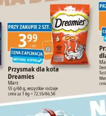 E.Leclerc Przysmak dla kota Dreamies oferta