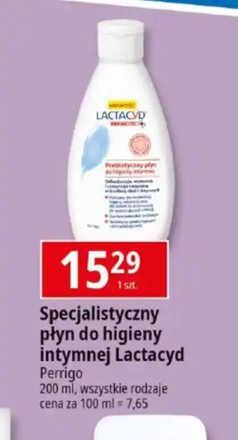 E.Leclerc Specjalistyczny płyn do higieny intymnej Lactacyd Perrigo oferta