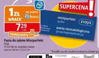 E.Leclerc Pasta do zębów Mintperfect Ziaja oferta