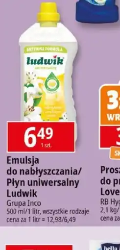 E.Leclerc Emulsja do nabyyszczania/Płyn uniwersalny Ludwik oferta