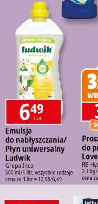 E.Leclerc Emulsja do nabyyszczania/Płyn uniwersalny Ludwik oferta