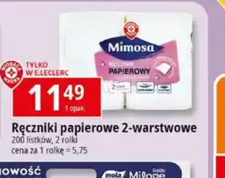 E.Leclerc Ręczniki papierowe Mimosa 2-warstwowe oferta