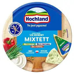 Delikatesy Centrum Hochland Ser kremowy mixtett w trójkącikach 180 g oferta