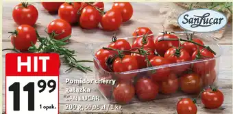 Intermarche Pomidory cherry gałązka Sanlucar oferta