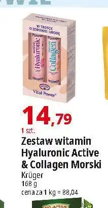 E.Leclerc Tabletki musujące active hyaluronic + collagen morski Kruger oferta