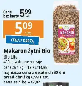 E.Leclerc Makaron żytni razowy świderki bio Bio Life oferta