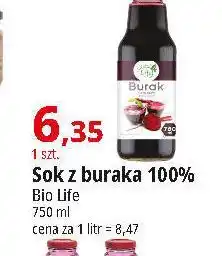 E.Leclerc Sok z buraka Bio Life oferta