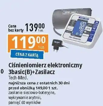 E.Leclerc Ciśnieniomierz naramienny tma3 basic Tech-Med oferta