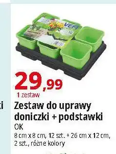 E.Leclerc Zestaw do uprawy: doniczki + podstawka Ok Katarzyna Ostrowska oferta