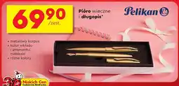 Biedronka Pióro wieczne + długopis Pelikan oferta