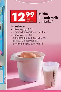 Biedronka Pojemniki z miarką 500 ml + 1 l Smukee oferta