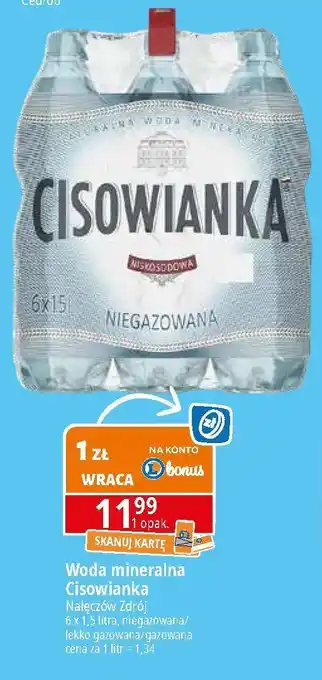 E.Leclerc Woda lekko gazowana Cisowianka oferta