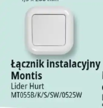 E.Leclerc Lider Hurt Łącznik instalacyjny Montis oferta