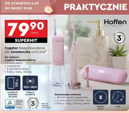 Biedronka Szczoteczka soniczna + 2 końcówki Hoffen oferta