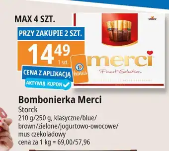 E.Leclerc Bombonierka mus czekoladowy Storck Merci oferta