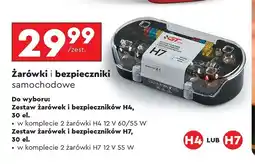 Biedronka Zestaw żarówek i bezpieczników h7 12v 55w Gt Max oferta