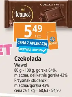 E.Leclerc Czekolada przysmak studencki gorzki Wawel oferta