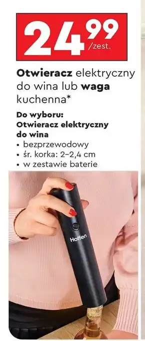 Biedronka Otwieracz do wina Hoffen oferta