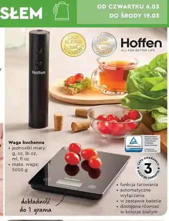 Biedronka Waga kuchenna Hoffen oferta