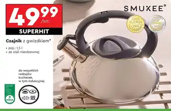 Biedronka Czajnik 1.5 l Smukee Kitchen oferta